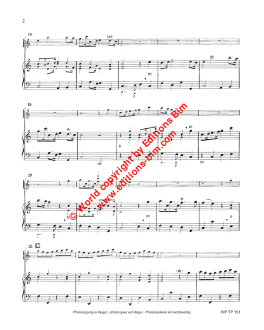 A Suite of Trumpet Voluntaries (Haendel etc.) Trumpet Duet scores gallery preview page 3