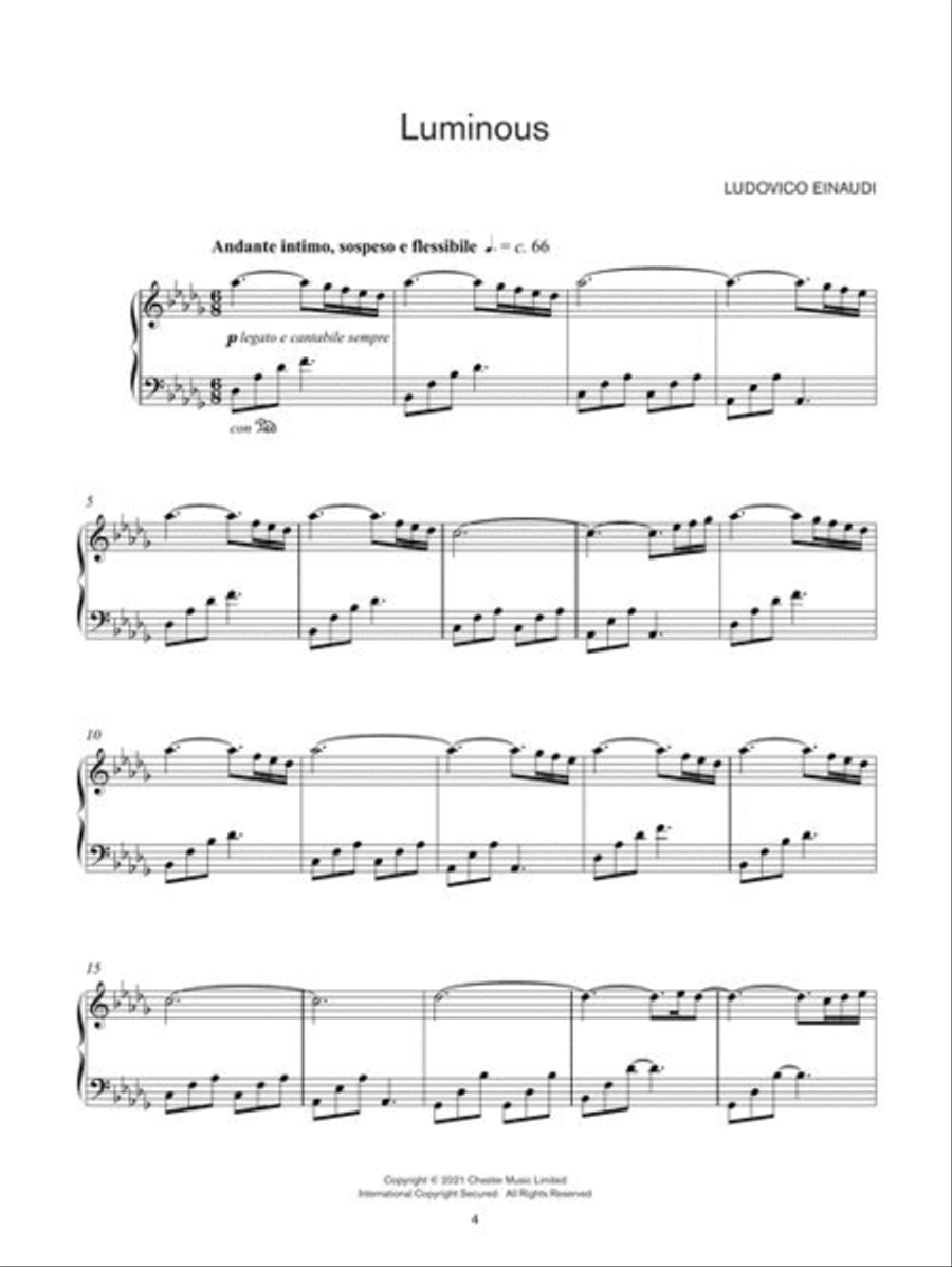 Ludovico Einaudi – Underwater Piano Solo scores gallery preview page 5