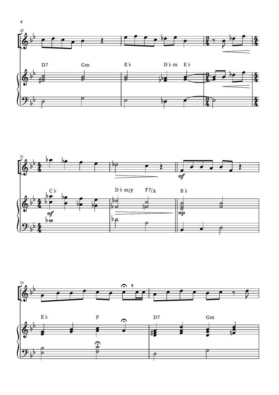 When She Loved Me Piano scores gallery preview page 4