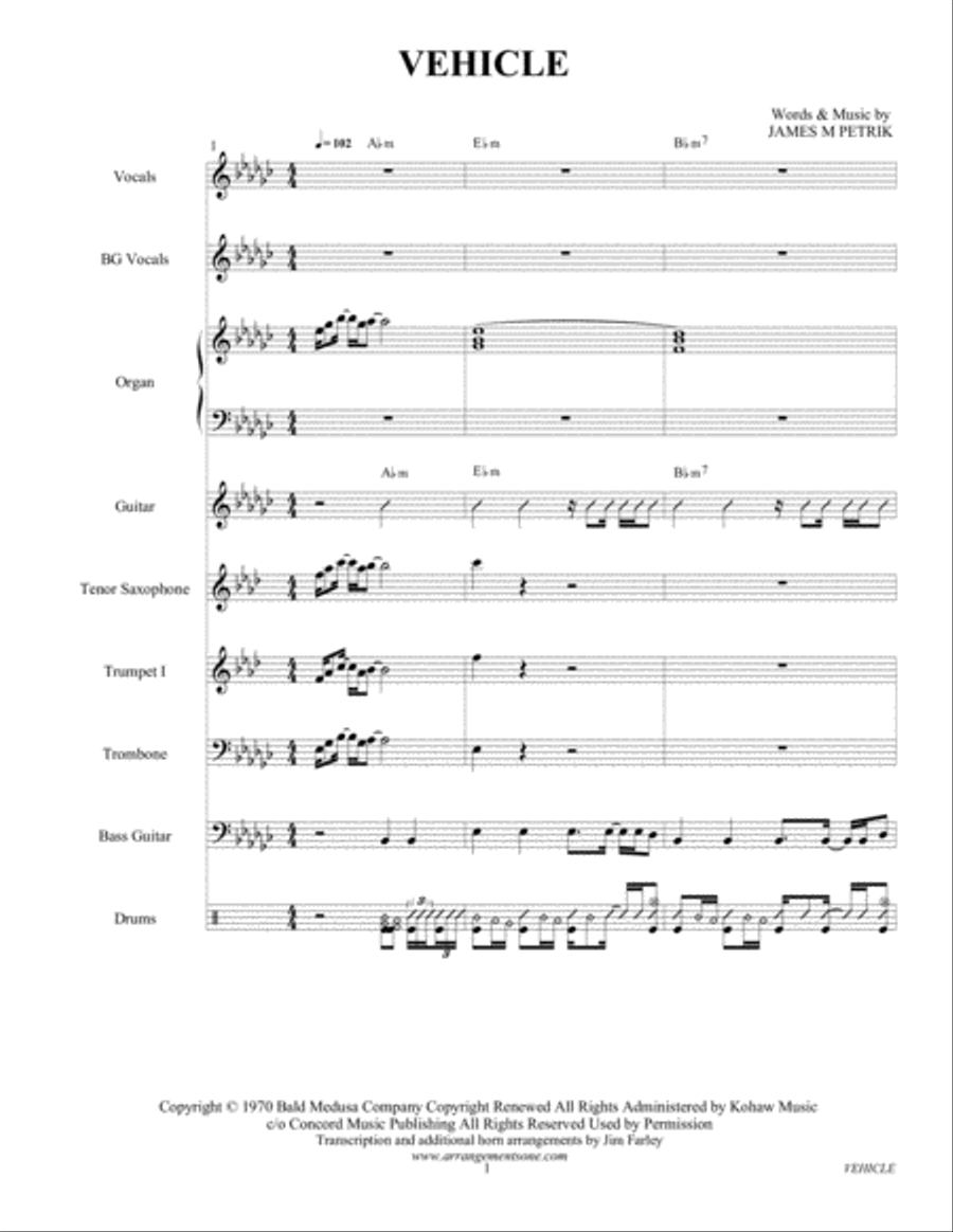Vehicle Alto Saxophone scores gallery preview page 4