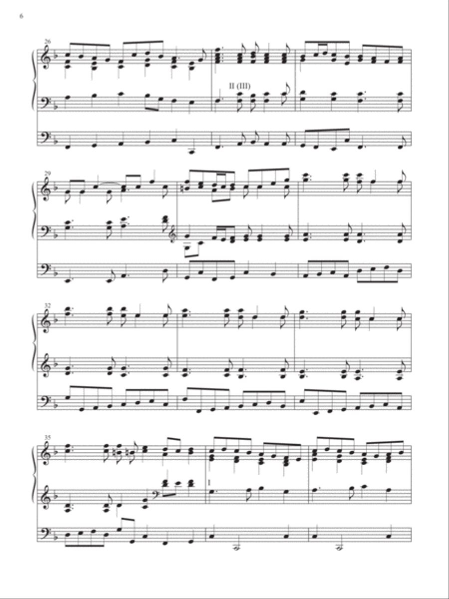God of Grace (in F and G) Organ scores gallery preview page 3