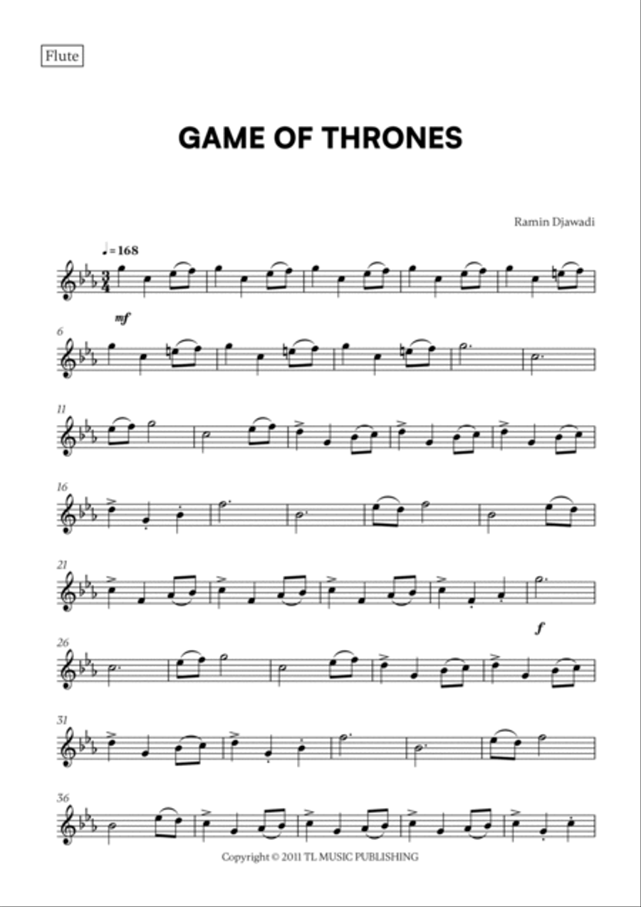 Game Of Thrones Woodwind Duet scores gallery preview page 4