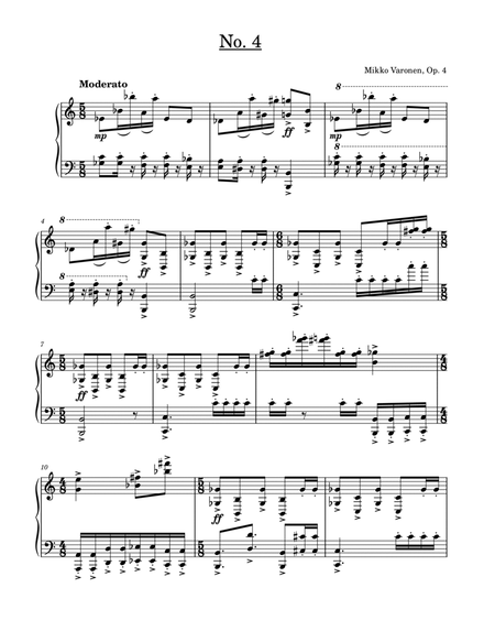 Five Études Op. 4, No. 4