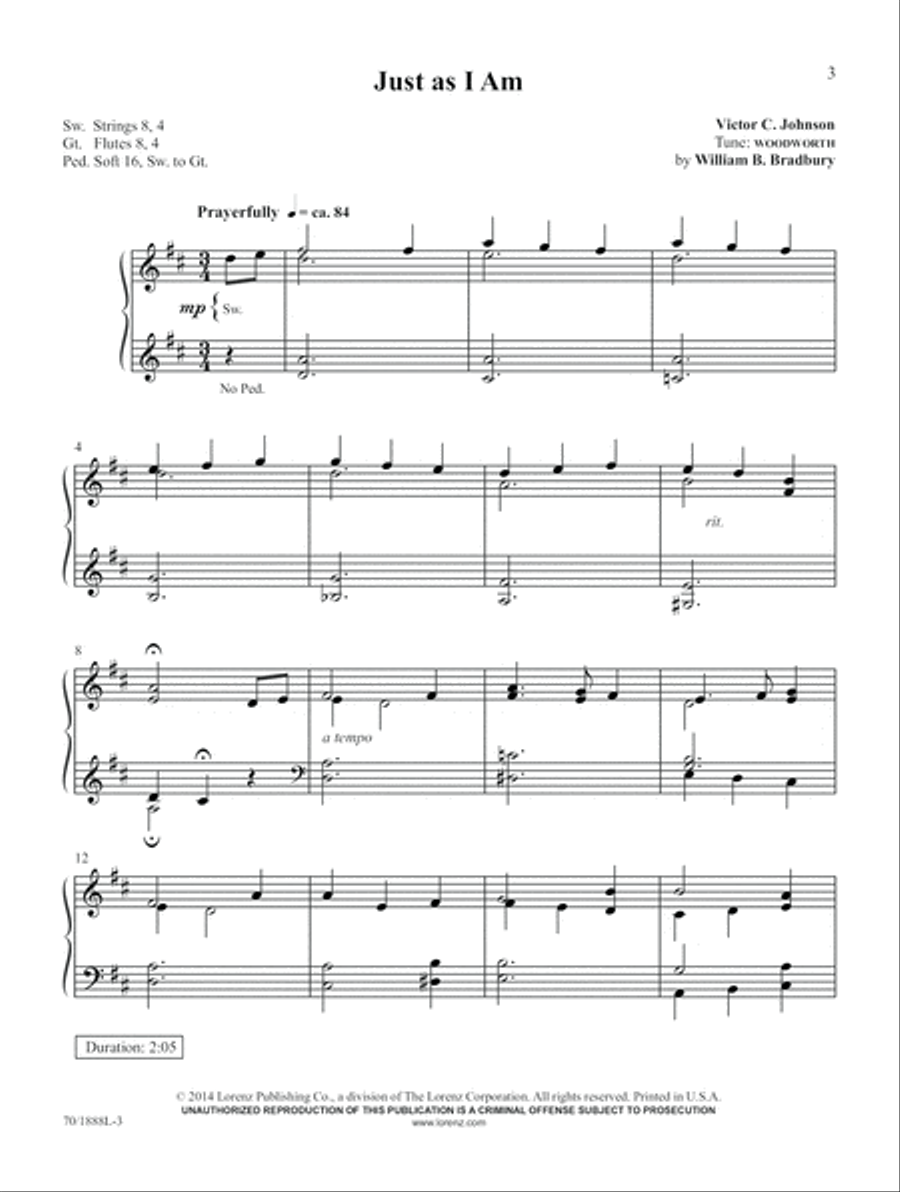 Easy on the Pedals (Digital Download) Organ scores gallery preview page 3