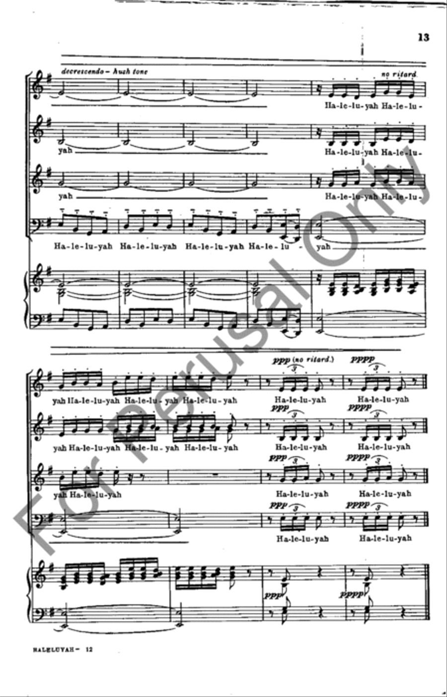 Haleluyah 4-Part scores gallery preview page 11