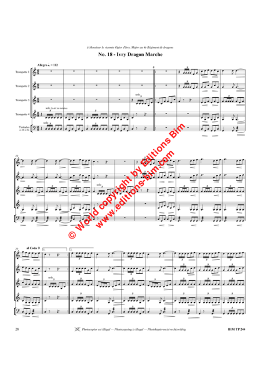 30 Marches Trumpet scores gallery preview page 18