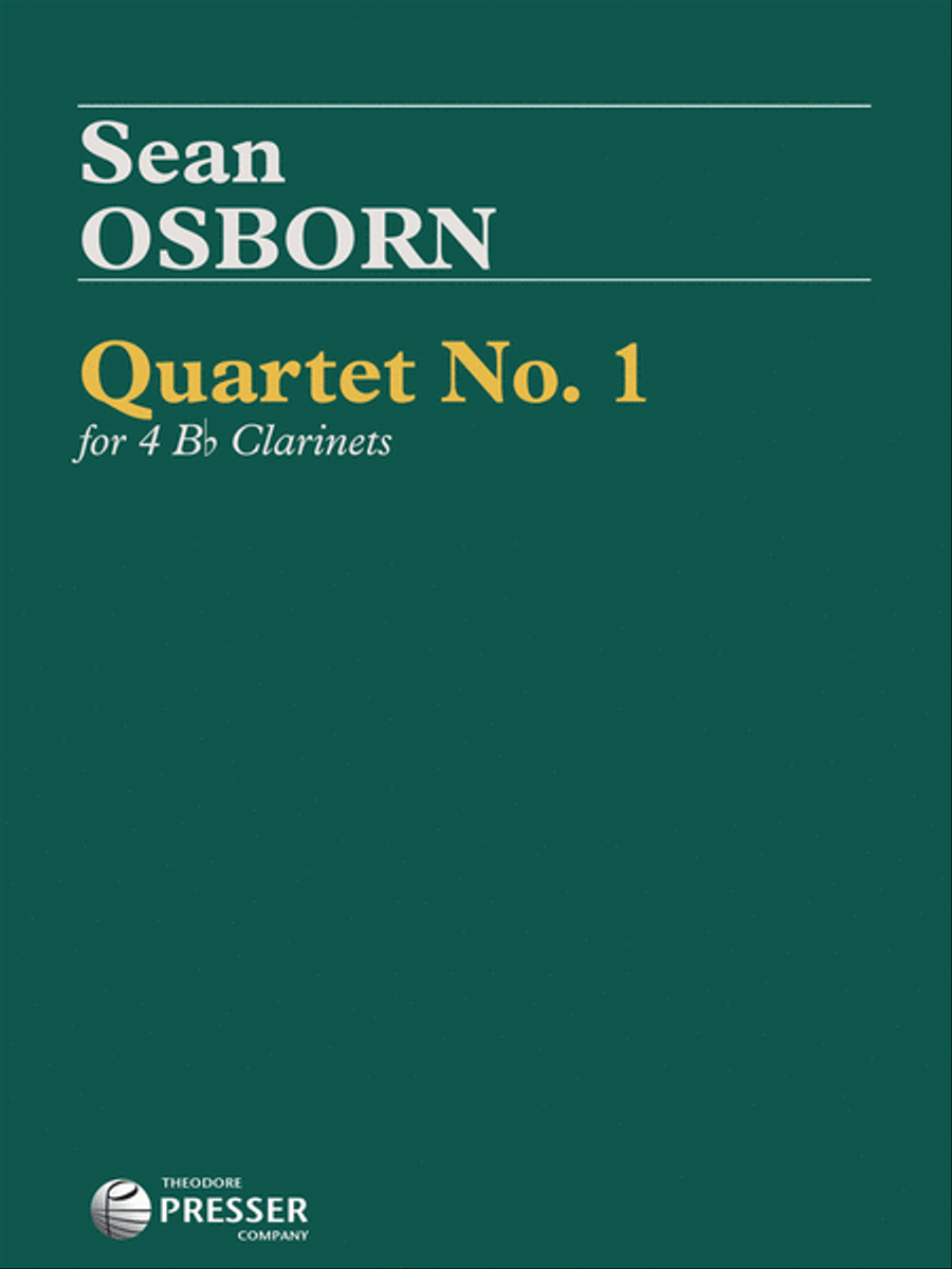 Quartet No. 1 Clarinet Quartet scores gallery preview page 1