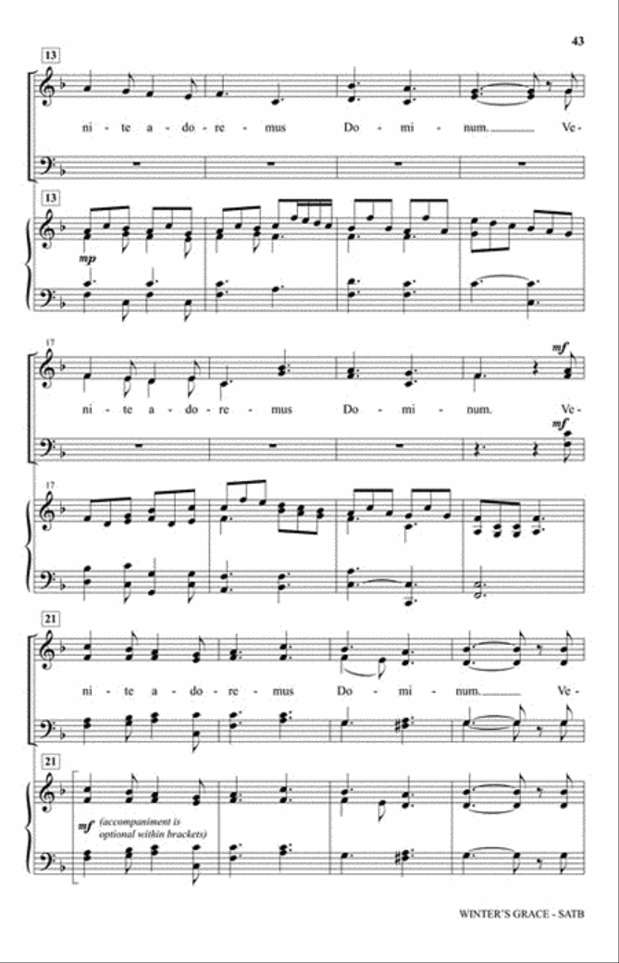 Winter's Grace Winter's Grace 4-Part scores gallery preview page 6