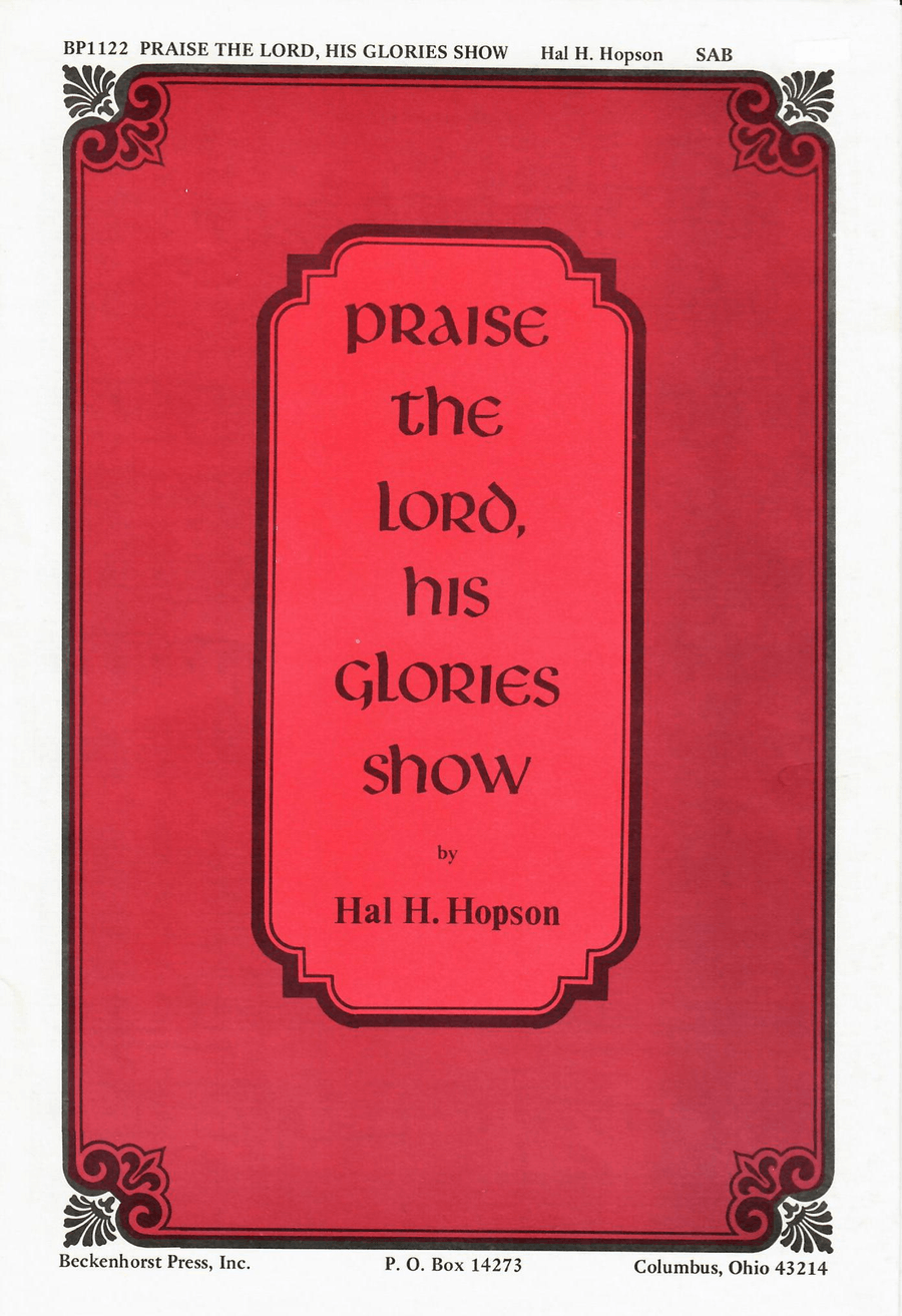Praise the Lord, His Glories Show 3-Part scores gallery preview page 1