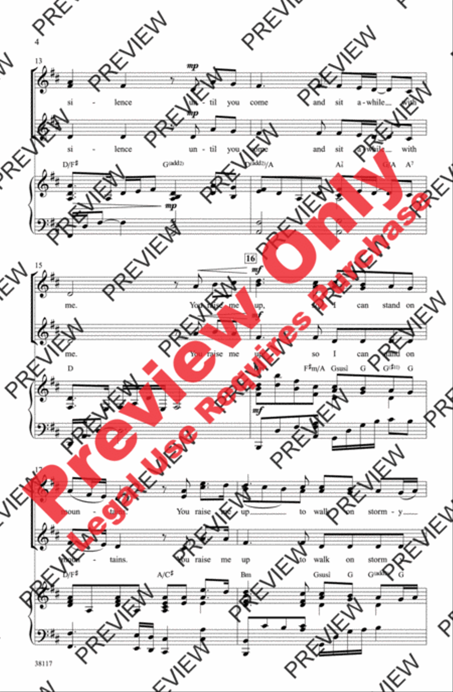 You Raise Me Up Women's Choir scores gallery preview page 4