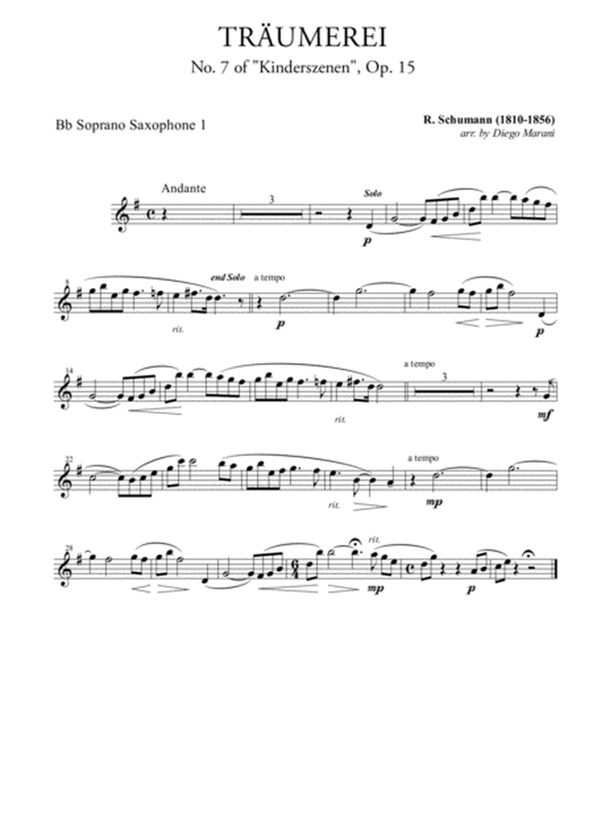 Traumerei from "Album for the Young" for Saxophone Ensemble image number null