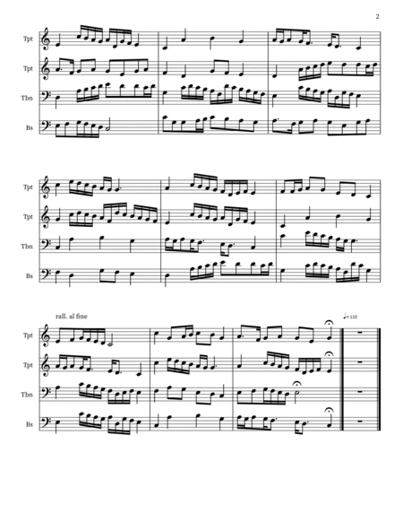 Intermezzi Ambrosiano for Brass Quartet