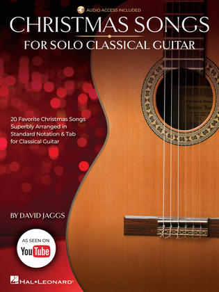 Book cover for Christmas Songs for Solo Classical Guitar