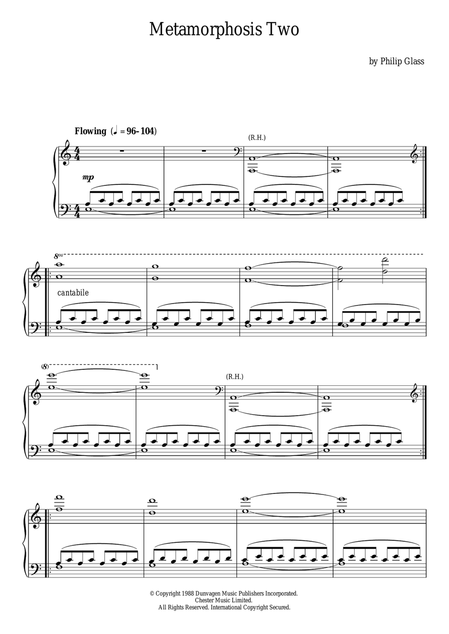 Metamorphosis 1-5 (Complete) Piano Solo scores gallery preview page 5