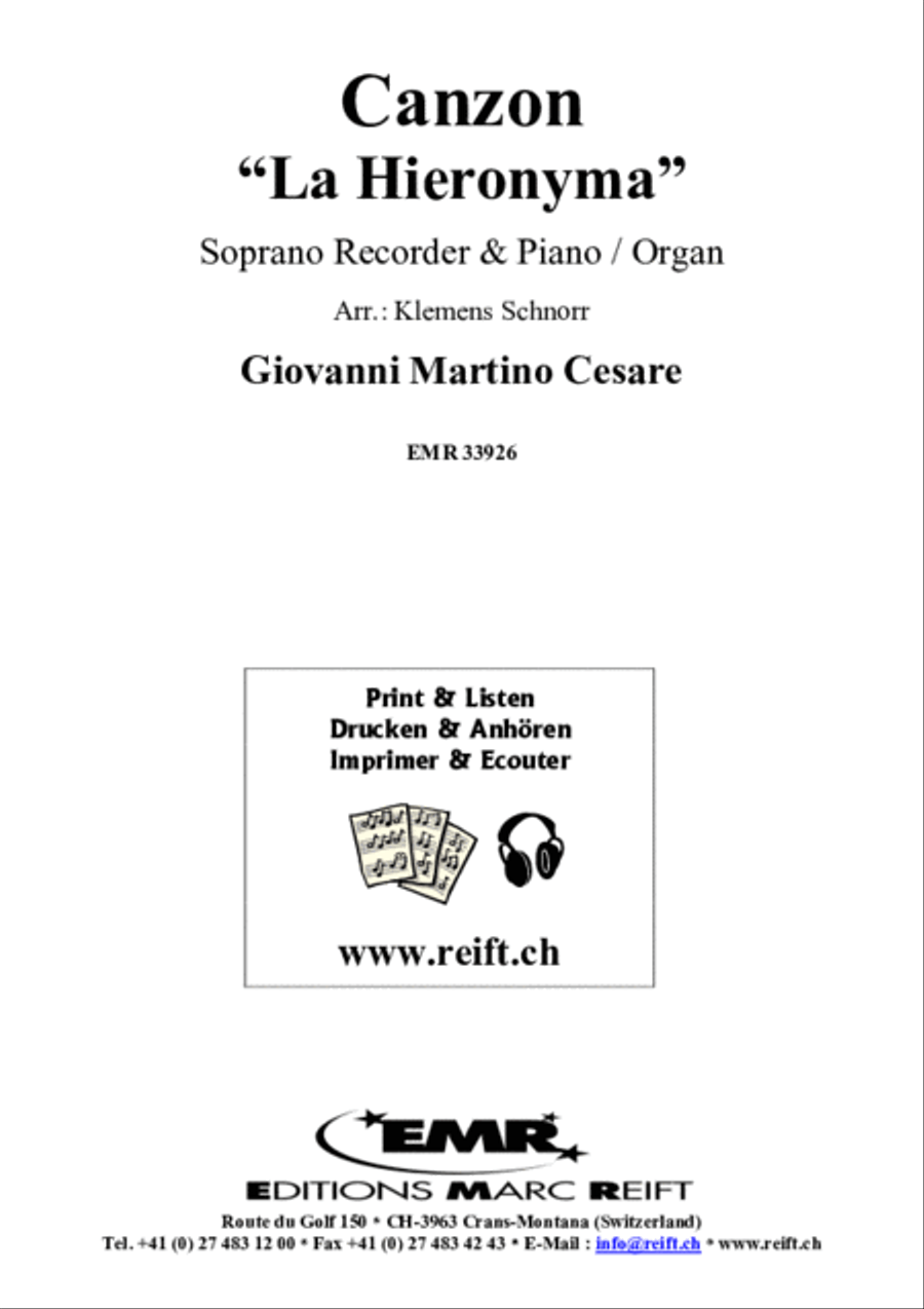 Canzon Soprano Recorder scores gallery preview page 2