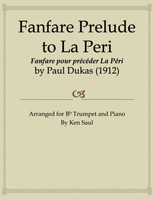 Book cover for Fanfare Prelude to La Peri for Trumpet and Piano by Paul Dukas