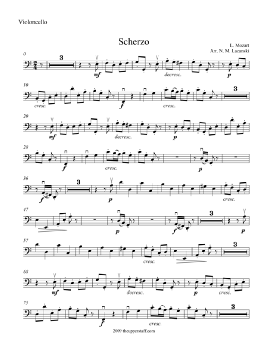 Scherzo Scherzo String Quartet scores gallery preview page 1
