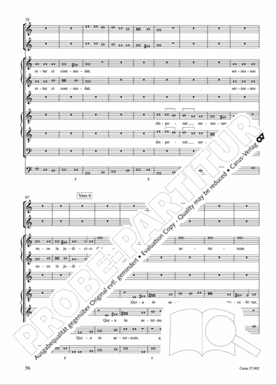 Salmi I (Selva morale e spirituale) Collection / Songbook scores gallery preview page 81
