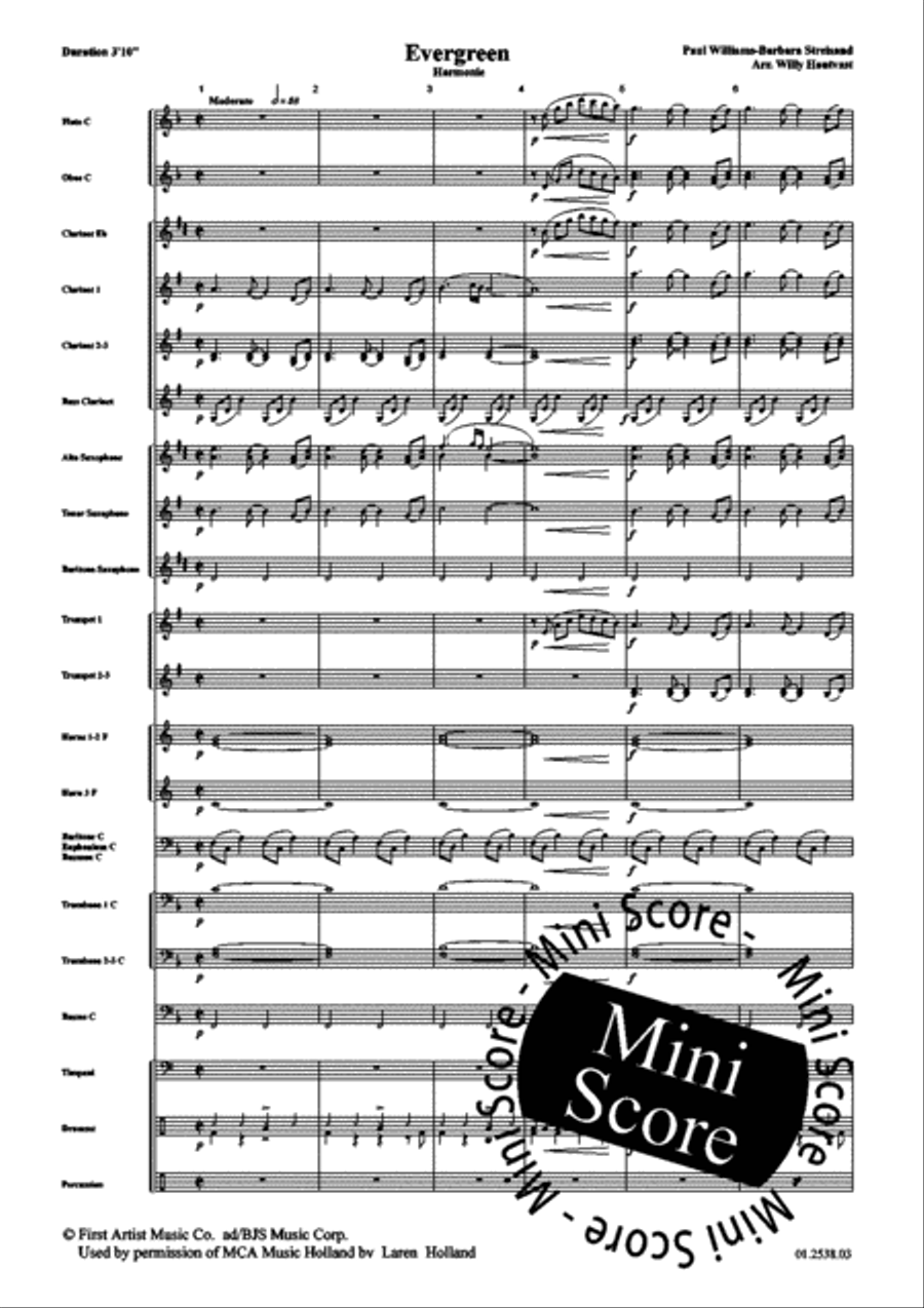 Evergreen Concert Band scores gallery preview page 3