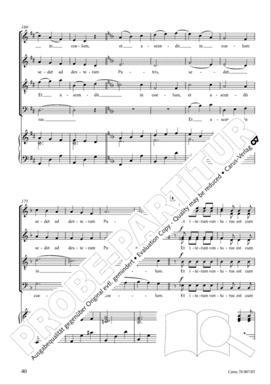 Missa latina 4-Part scores gallery preview page 41