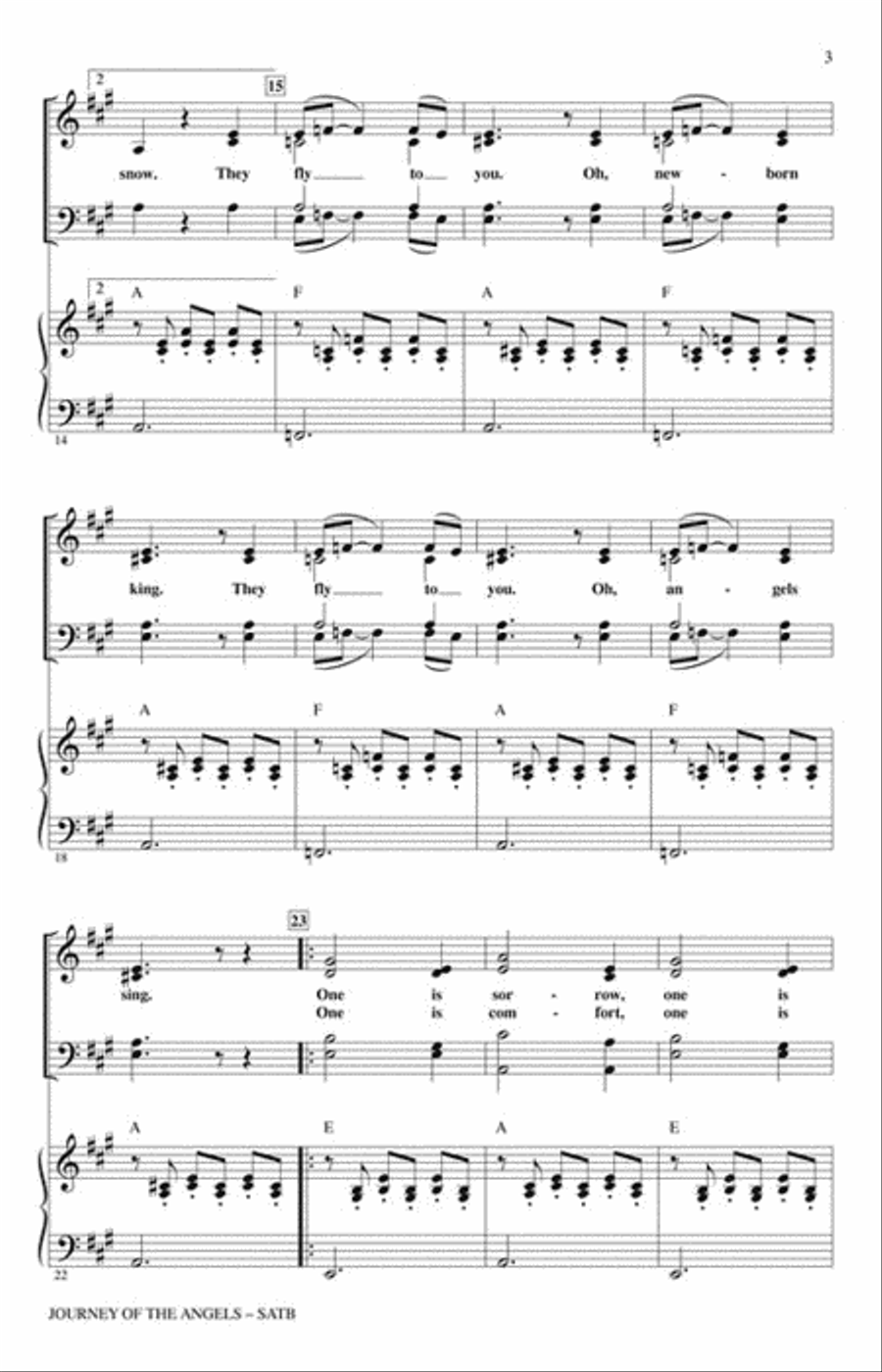 Journey of the Angels 4-Part scores gallery preview page 3