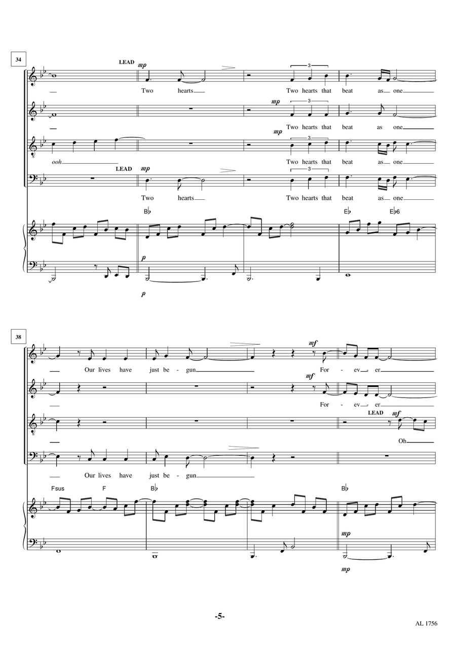 Endless Love 4-Part scores gallery preview page 5