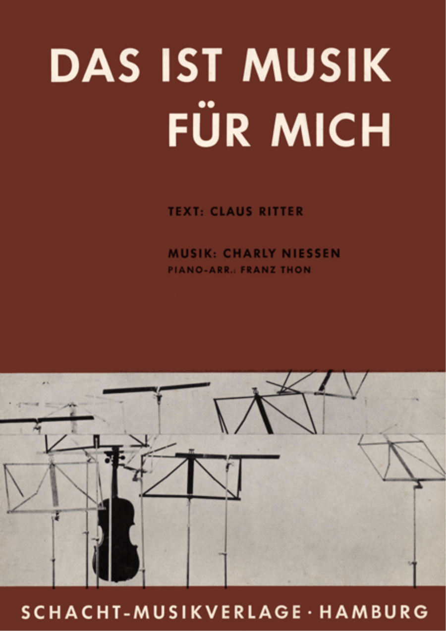 Das Ist Musik Fur Mich Piano, Vocal scores gallery preview page 1