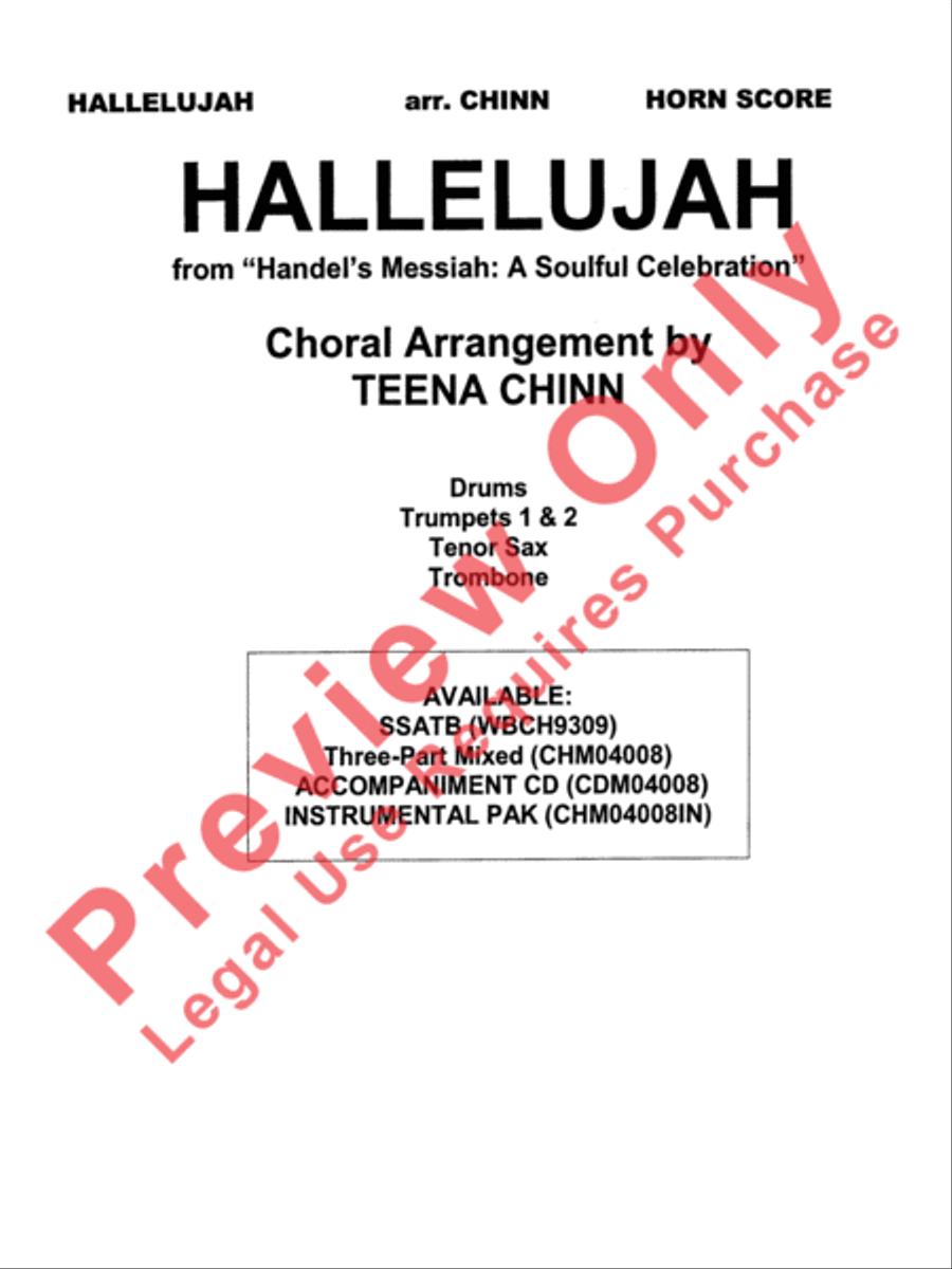 Hallelujah from Handel's Messiah: A Soulful Celebration Choir scores gallery preview page 2