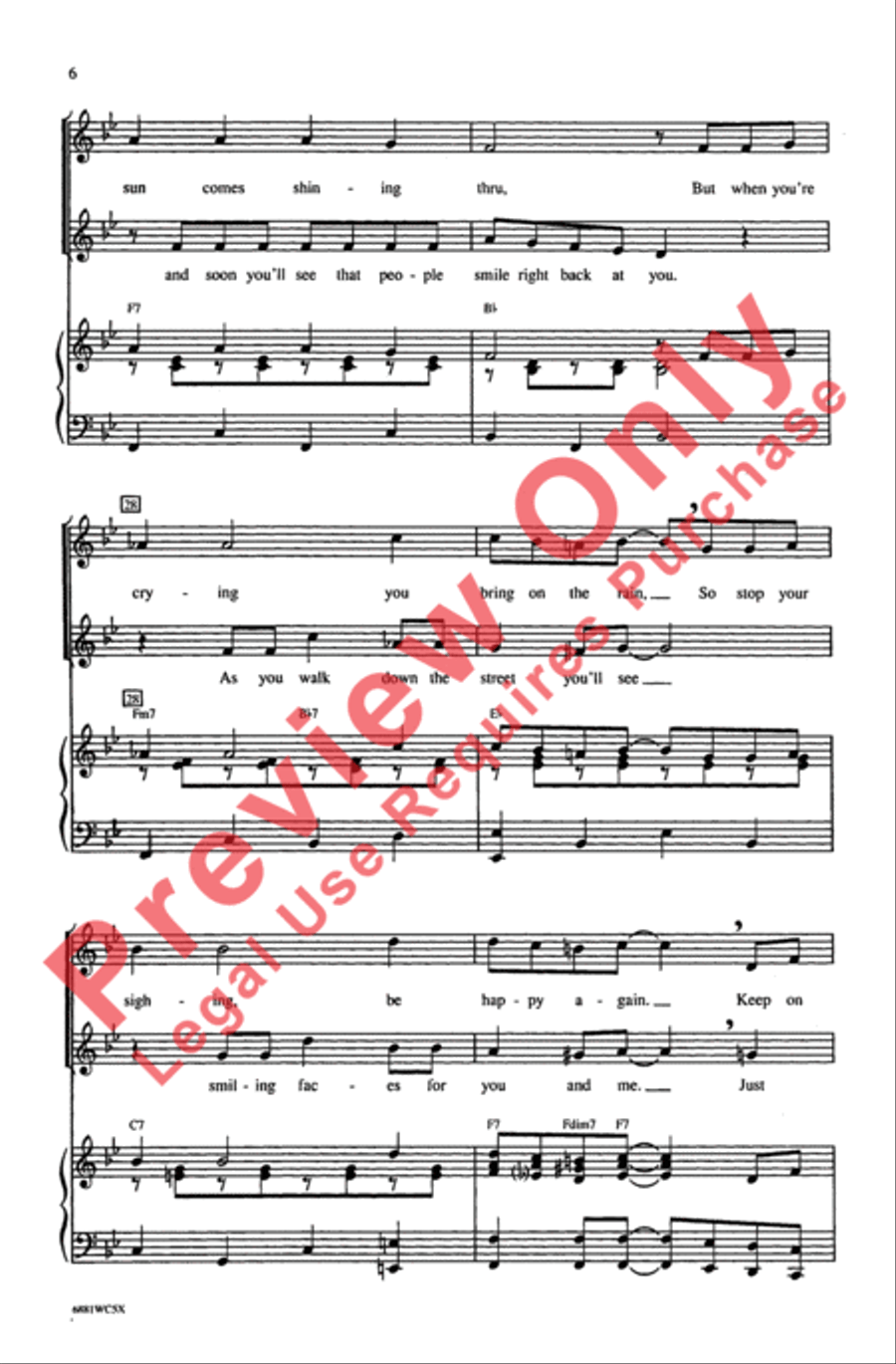 When You're Smiling 2-Part scores gallery preview page 6