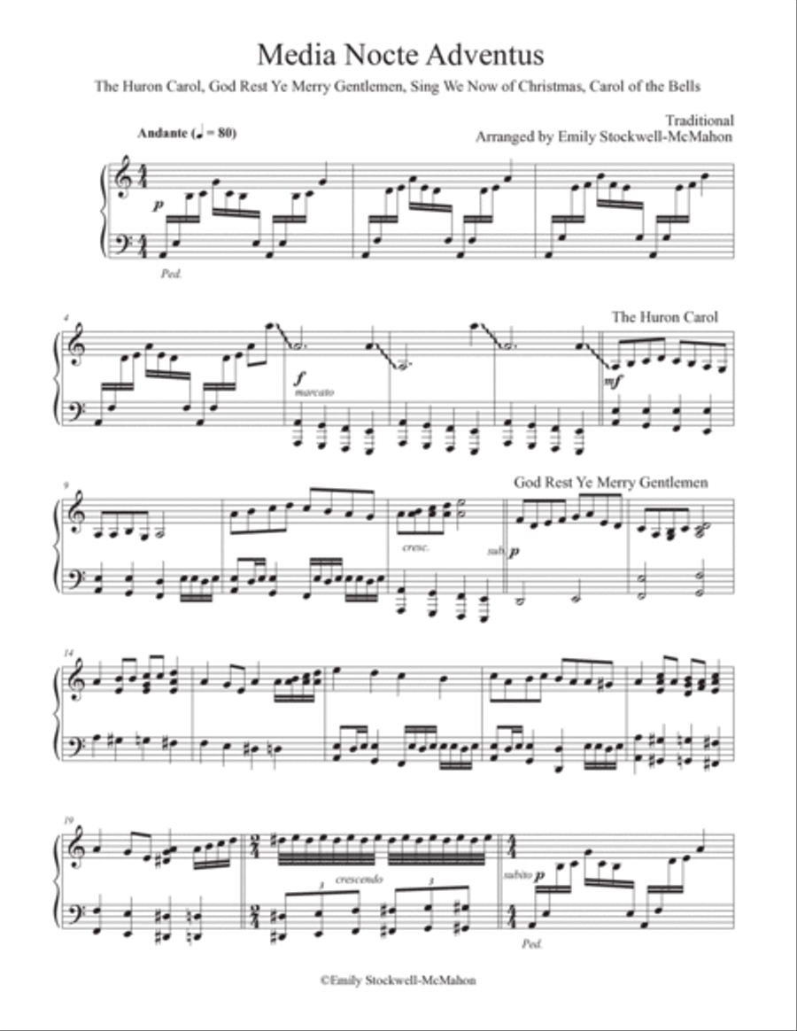 Media Nocte Adventus / Midnight Advent Piano Solo scores gallery preview page 3