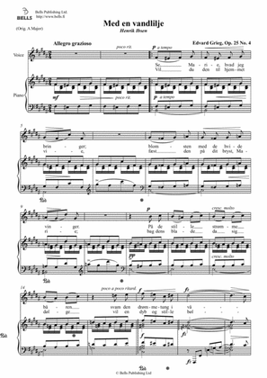 Med en vandlilje, Op. 25 No. 4 (B Major)