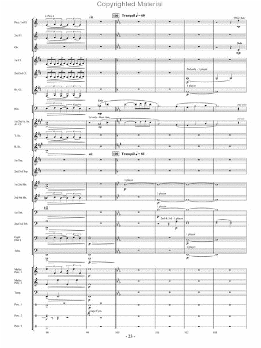 In Pursuit of Troy Concert Band - Sheet Music page 21