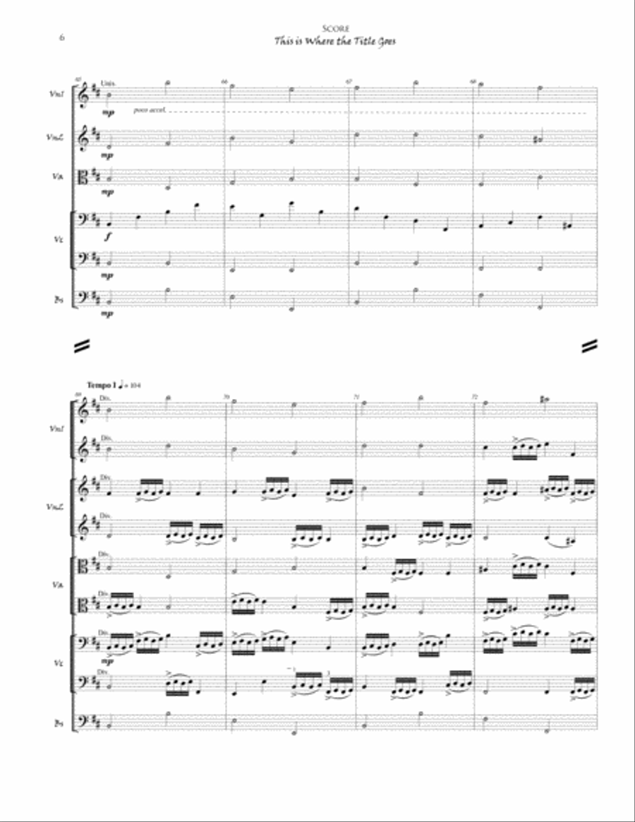 This is Where the Title Goes String Orchestra scores gallery preview page 6