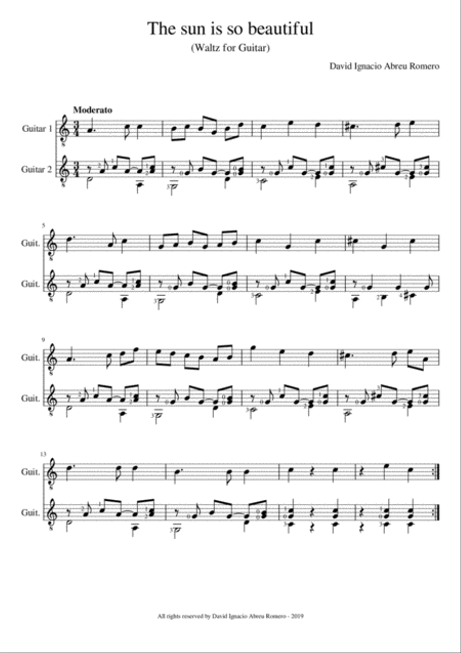 Guitar duets - Book 1 Acoustic Guitar scores gallery preview page 5