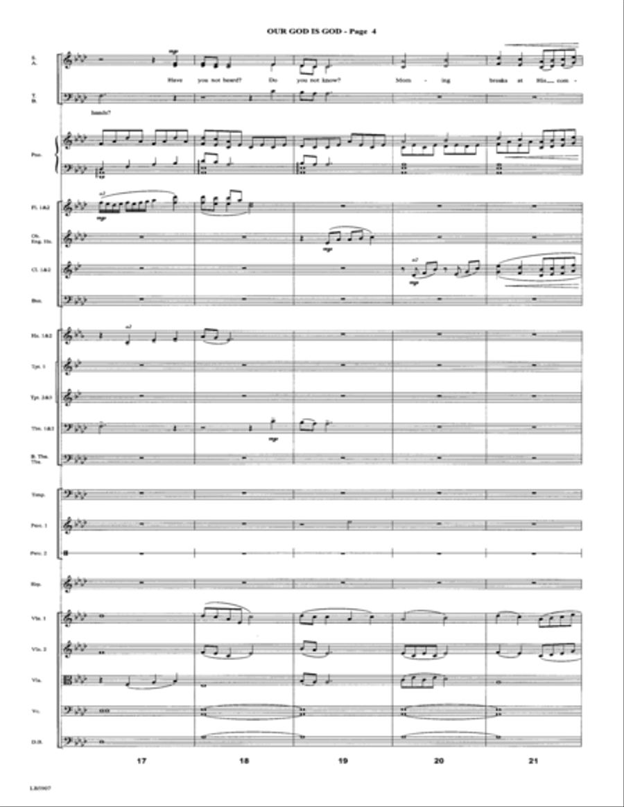 Our God Is God - Score Choir scores gallery preview page 6