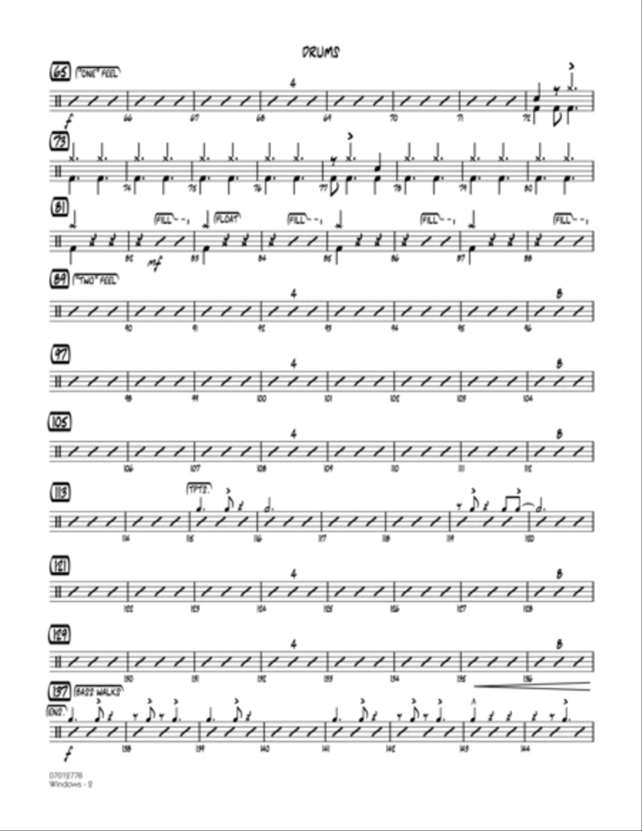 Windows - Drums Windows - Drums Drums scores gallery preview page 2