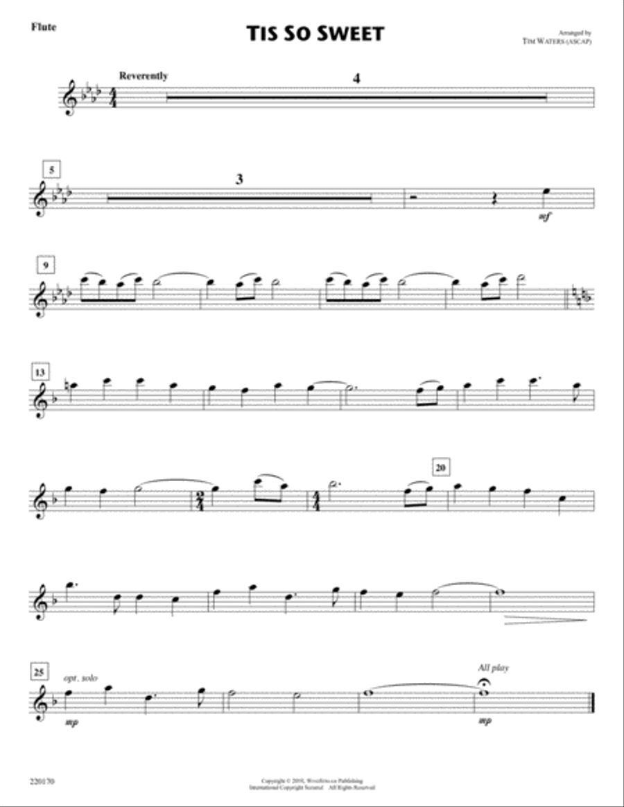 Tis So Sweet Concert Band scores gallery preview page 5