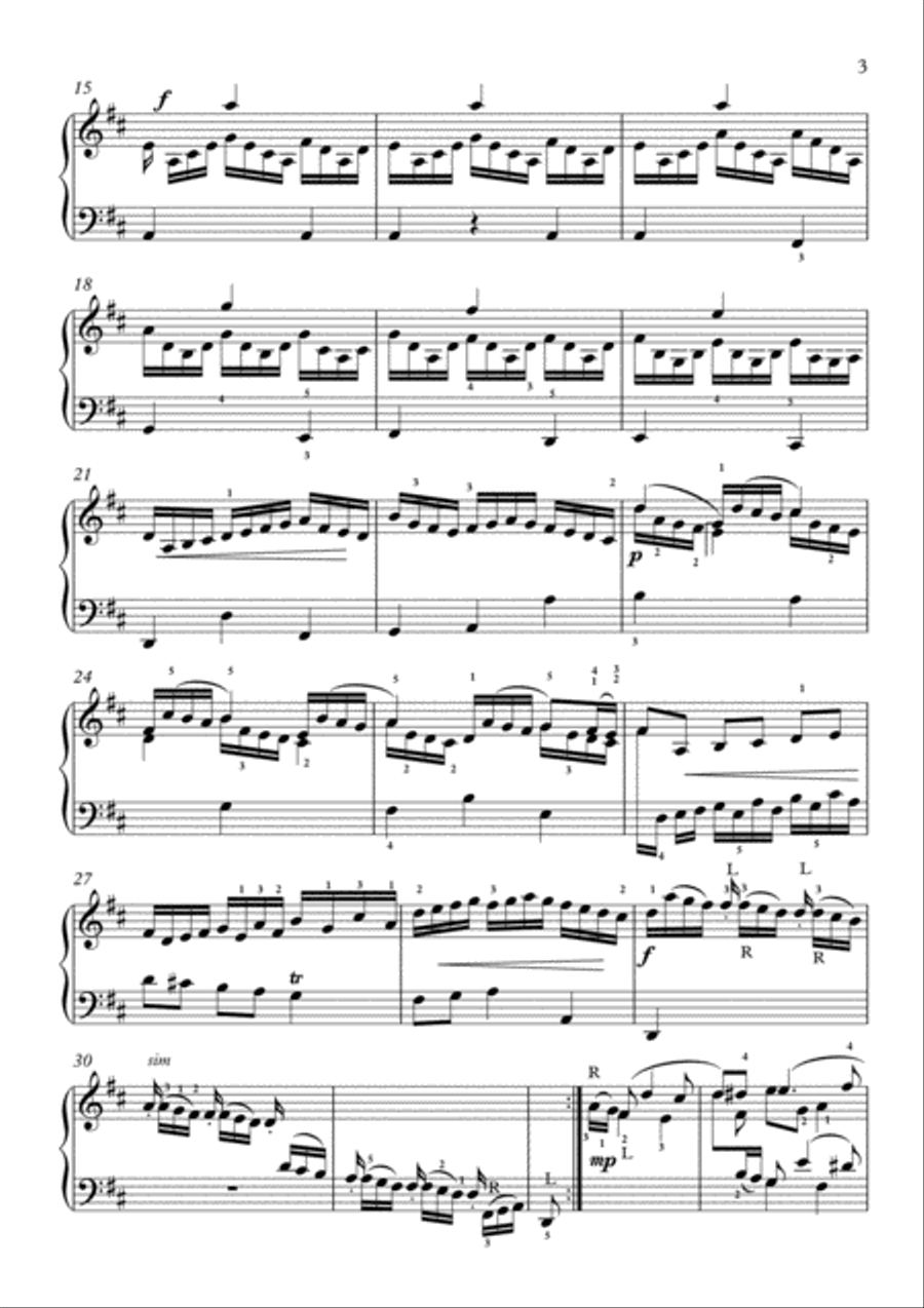 PRB Piano Series - Sonata in B minor, Kp 27 (Scarlatti) Piano Solo scores gallery preview page 3