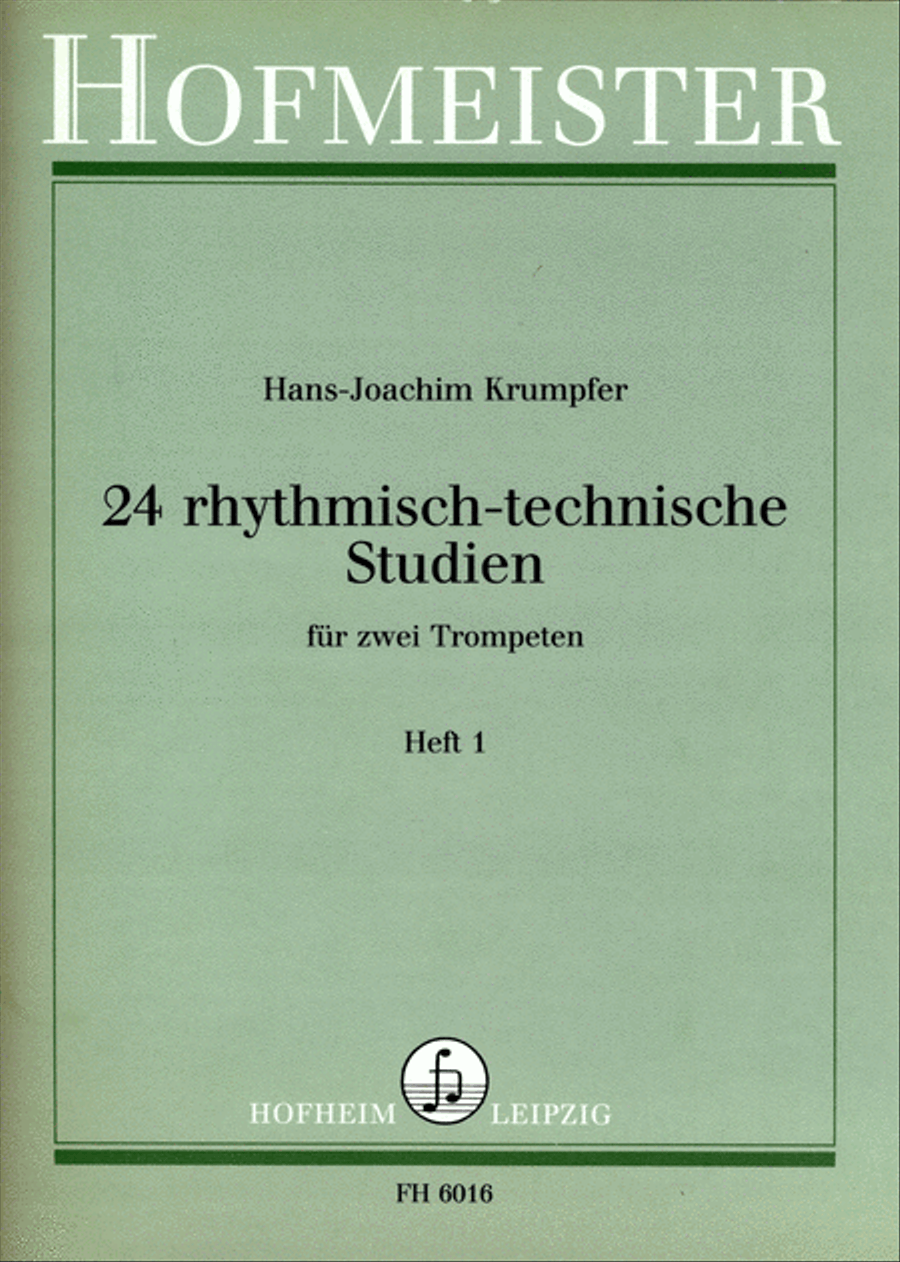 24 rhythmisch-technische Studien, Heft 1 Trumpet scores gallery preview page 1