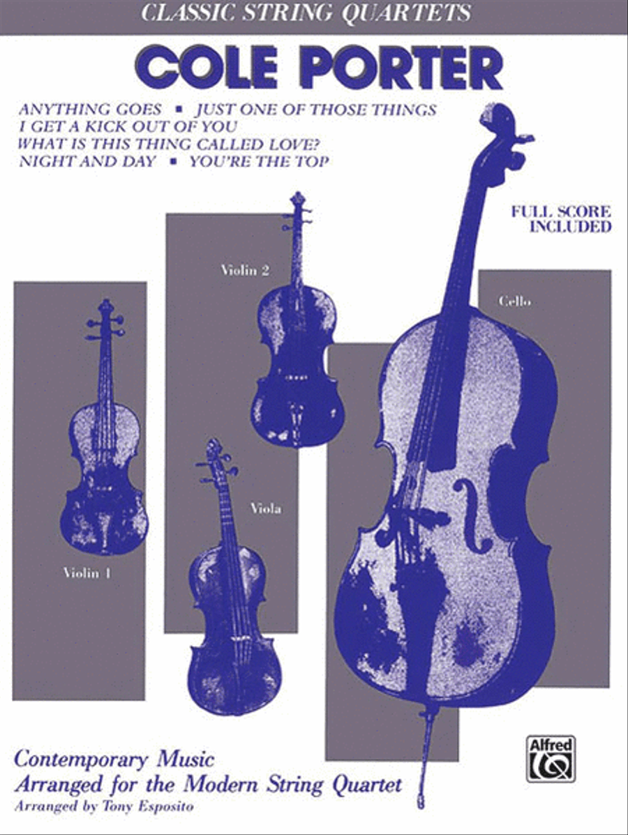Cole Porter (Classic String Quartets) String Quartet scores gallery preview page 1