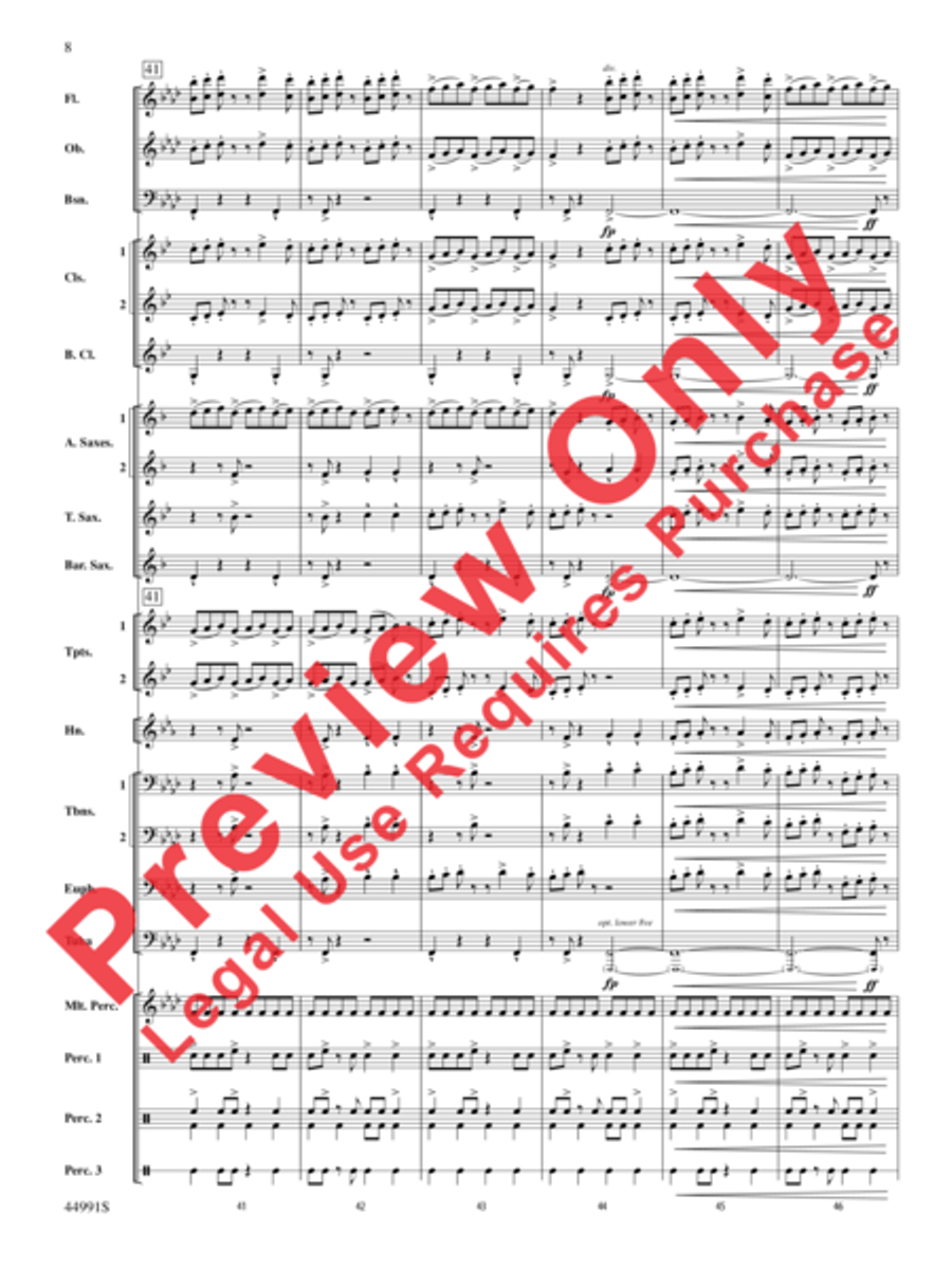 Amazonia Concert Band scores gallery preview page 9