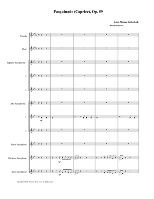Pasquinade (Saxophone Nonet + Flute & Piccolo)