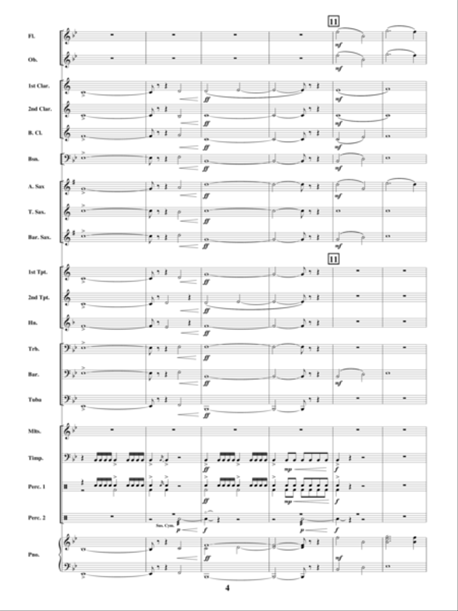 Dreams of Victory Dreams of Victory Concert Band scores gallery preview page 3