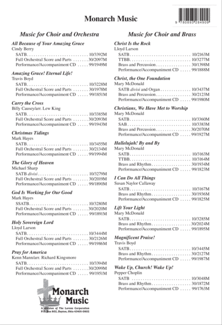 It's All About the Cross 4-Part scores gallery preview page 12