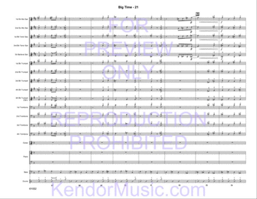Big Time Jazz Ensemble scores gallery preview page 23