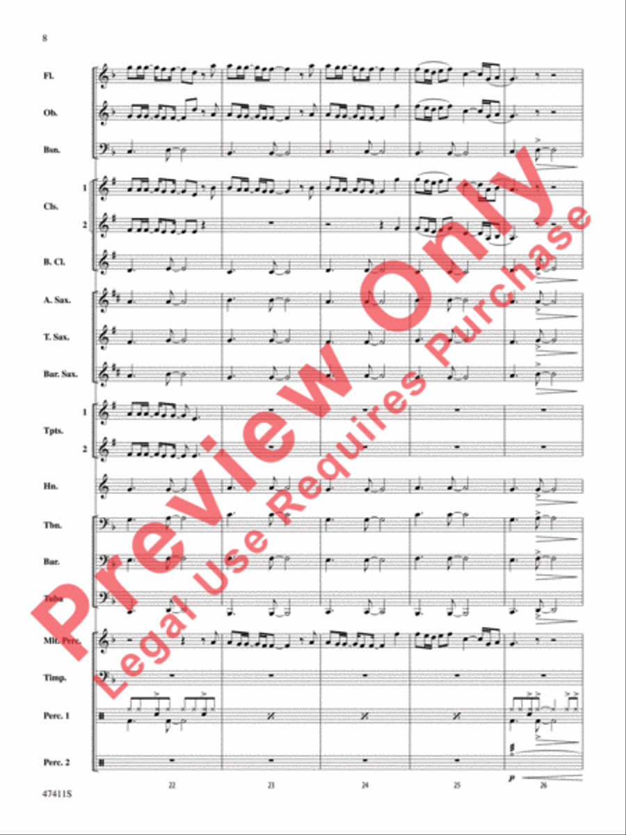 I'll Fight Concert Band scores gallery preview page 9