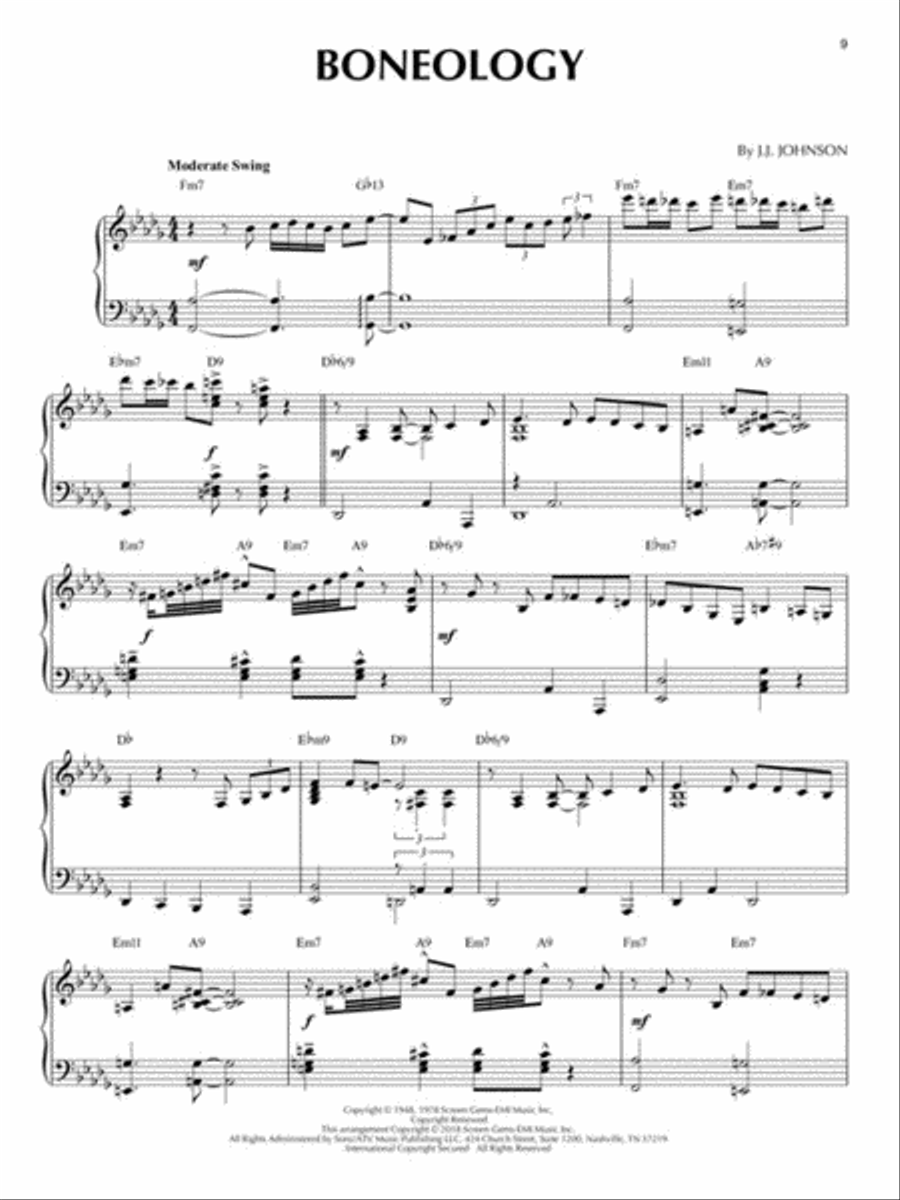 Bebop Classics Bebop Classics Piano Solo scores gallery preview page 3