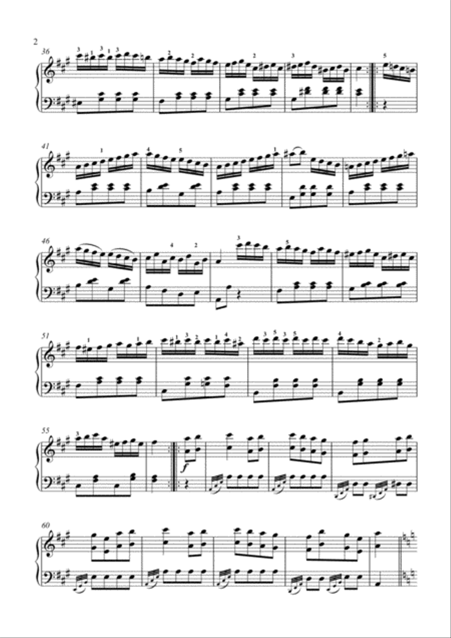 Rondo Alla Turca (Turkish March) Piano Solo scores gallery preview page 2