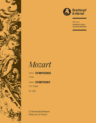 Book cover for Symphony [No. 34] in C major K. 338