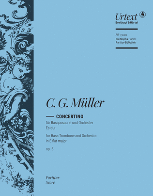 Book cover for Concertino in E flat major Op. 5